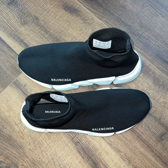 Balenciaga Speed 2.0 Clear Sole Recycled Knit Sneakers - Picture 8 of 10